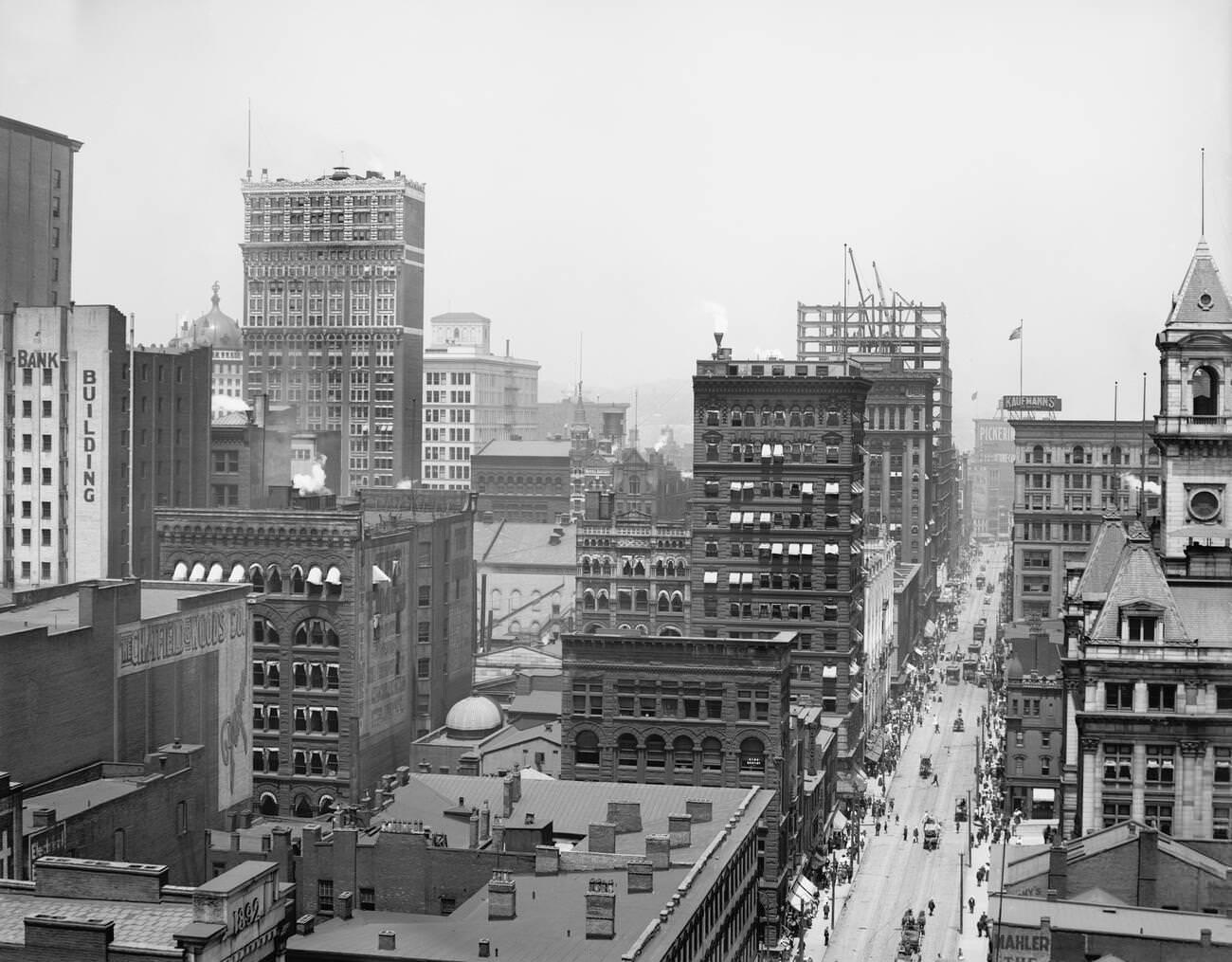 Pittsburgh Cityscape, Pennsylvania, 1910