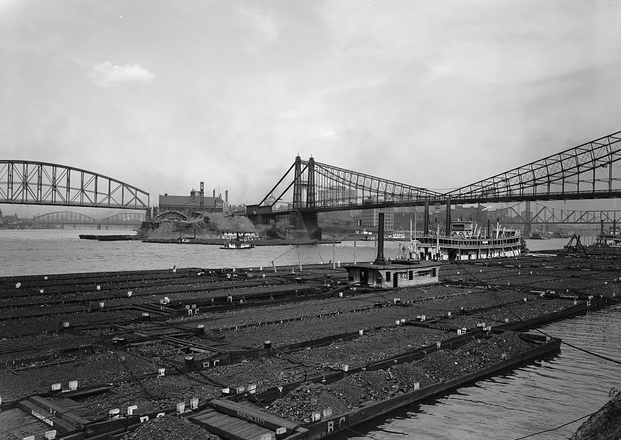 Allegheny and Monongahela Rivers Confluence, Pittsburgh, 1919