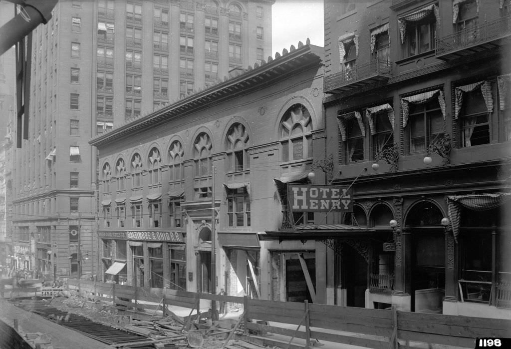 Hotel Henry, view from corner of Cherry Way, 1912