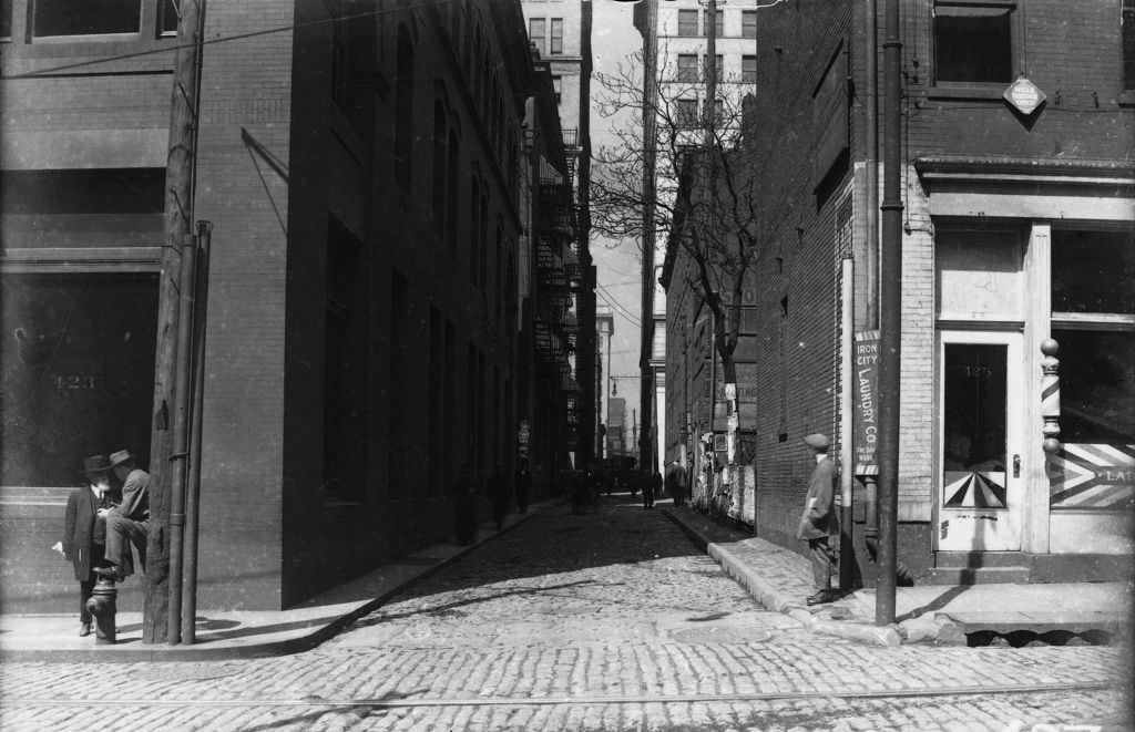 Iron City Laundry Company, view looking north, 1912