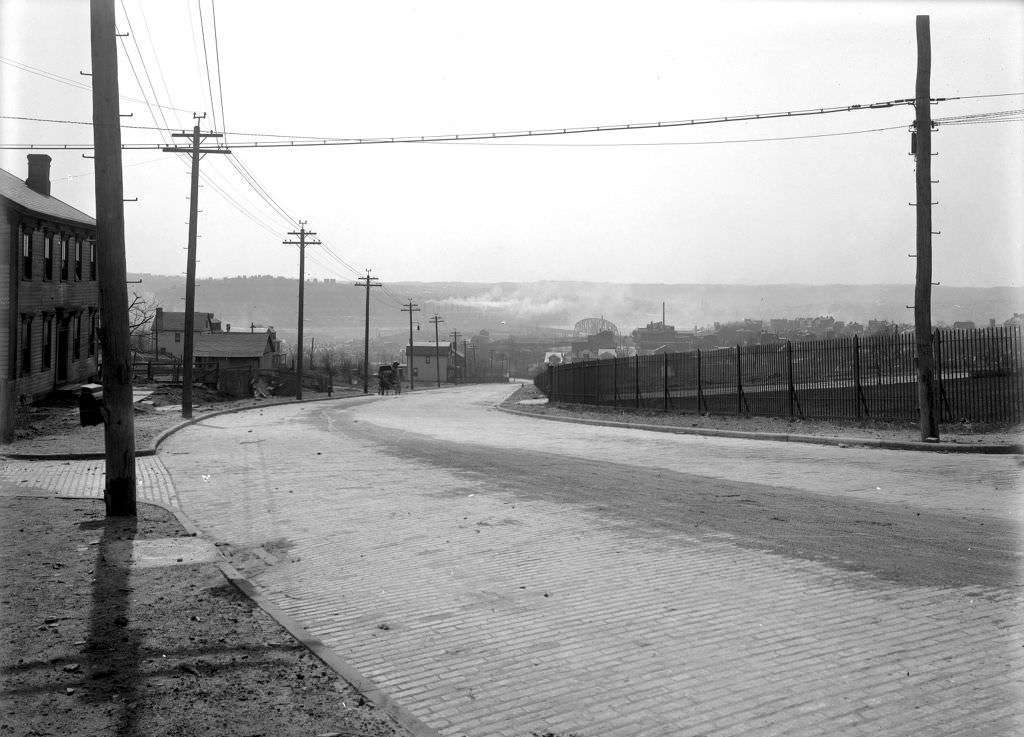 Marshall and Irwin Avenues towards Brighton Road, 1920.