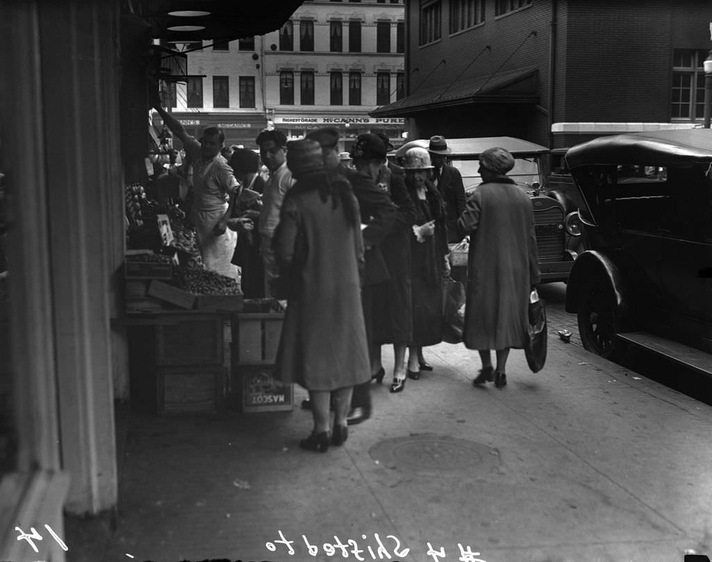 Diamond Square Building Number 2, Featuring a Produce Stand, 1928.