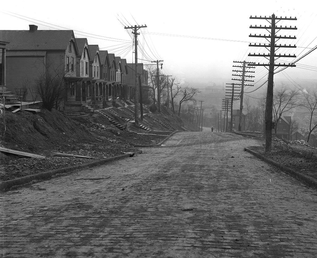 Brushton Avenue looking south towards Upland Street, 1929.