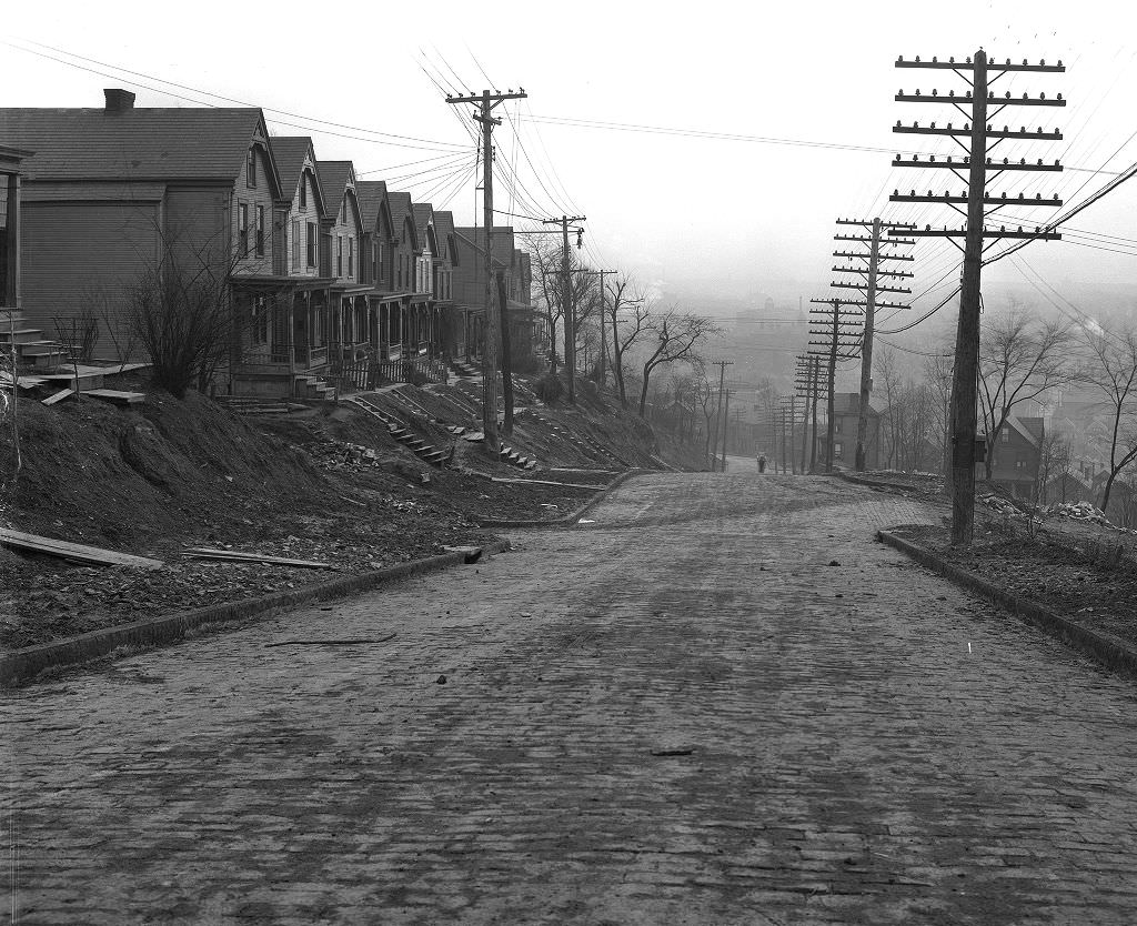 Brushton Avenue looking south towards Upland Street, 1929.