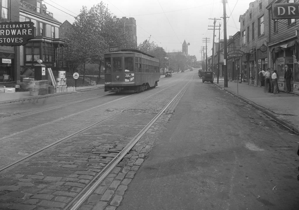 1818 Brownsville Road, Carrick Route 53 Trolley, 1927.