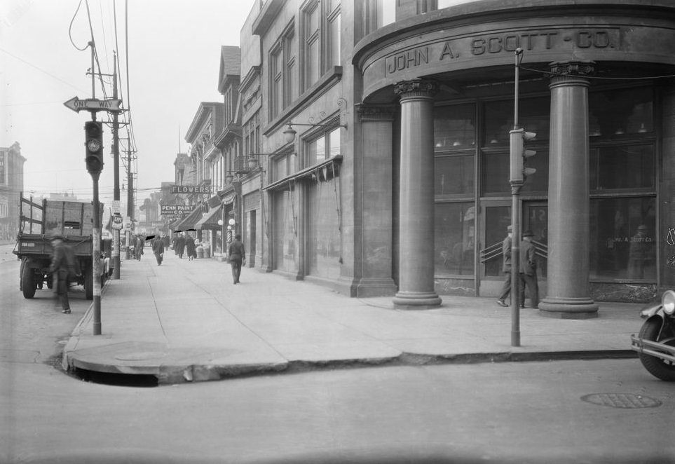 John A. Scott Co. building on Penn Avenue, 1933