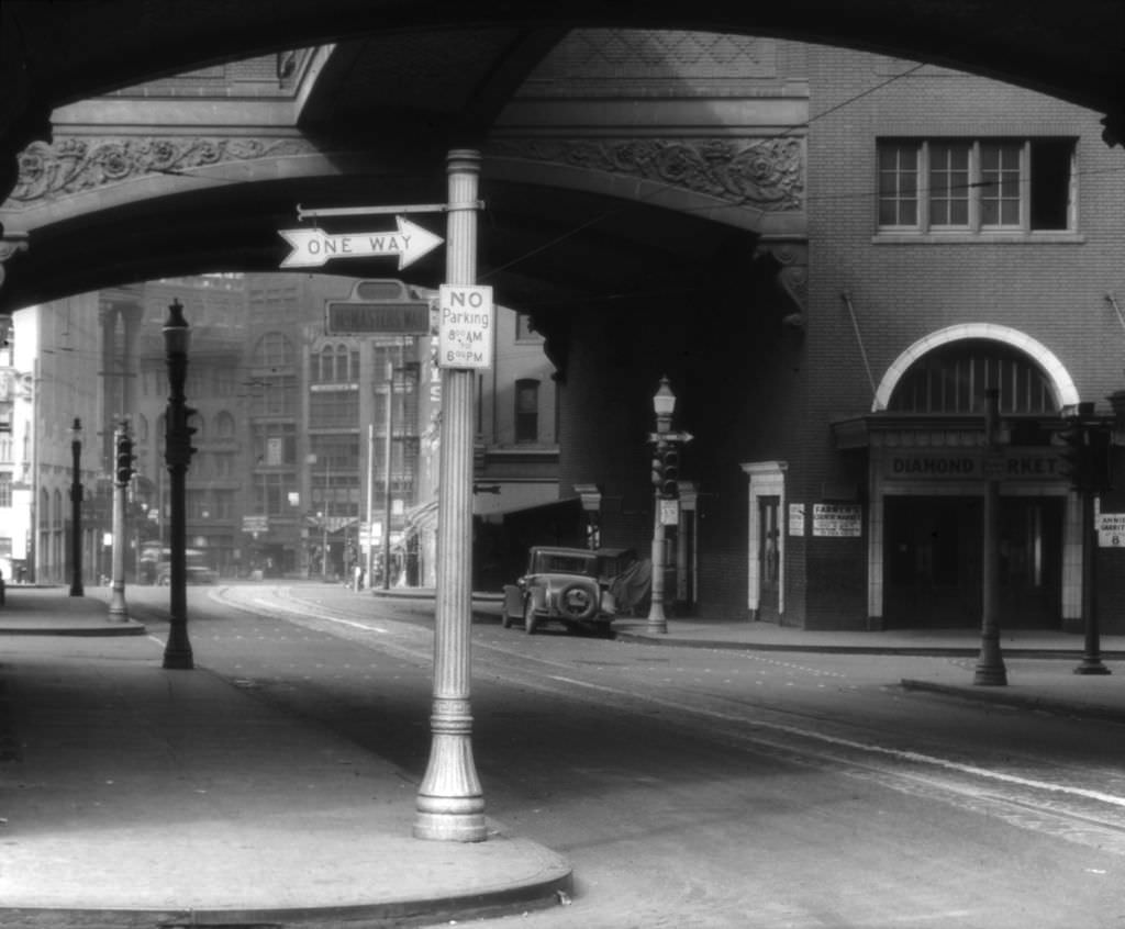 Diamond Street at Market Place, 1933