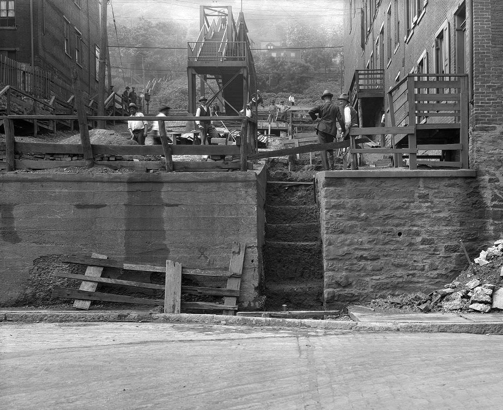 Fourth Street, Taken from McKean Street looking south, 1931.