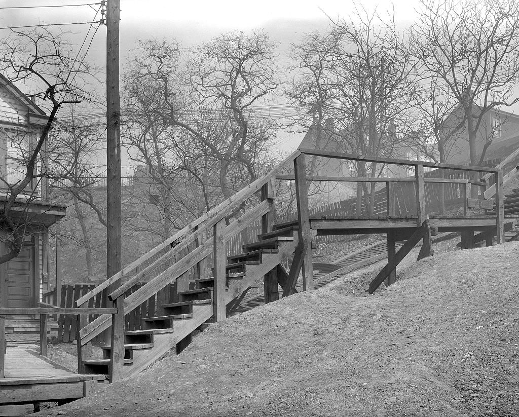Rock Street Steps, Pittsburgh, Pennsylvania, 1933.