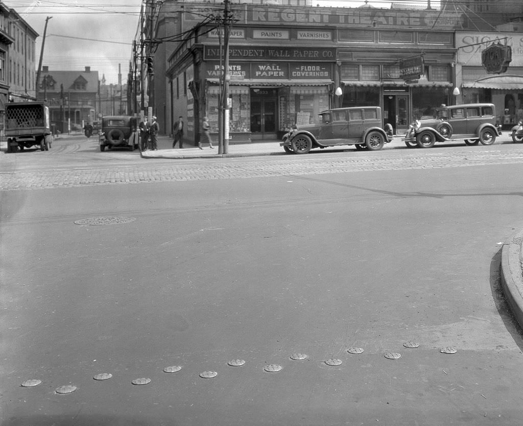 Penn Avenue businesses, Pittsburgh, Pennsylvania, 1933.