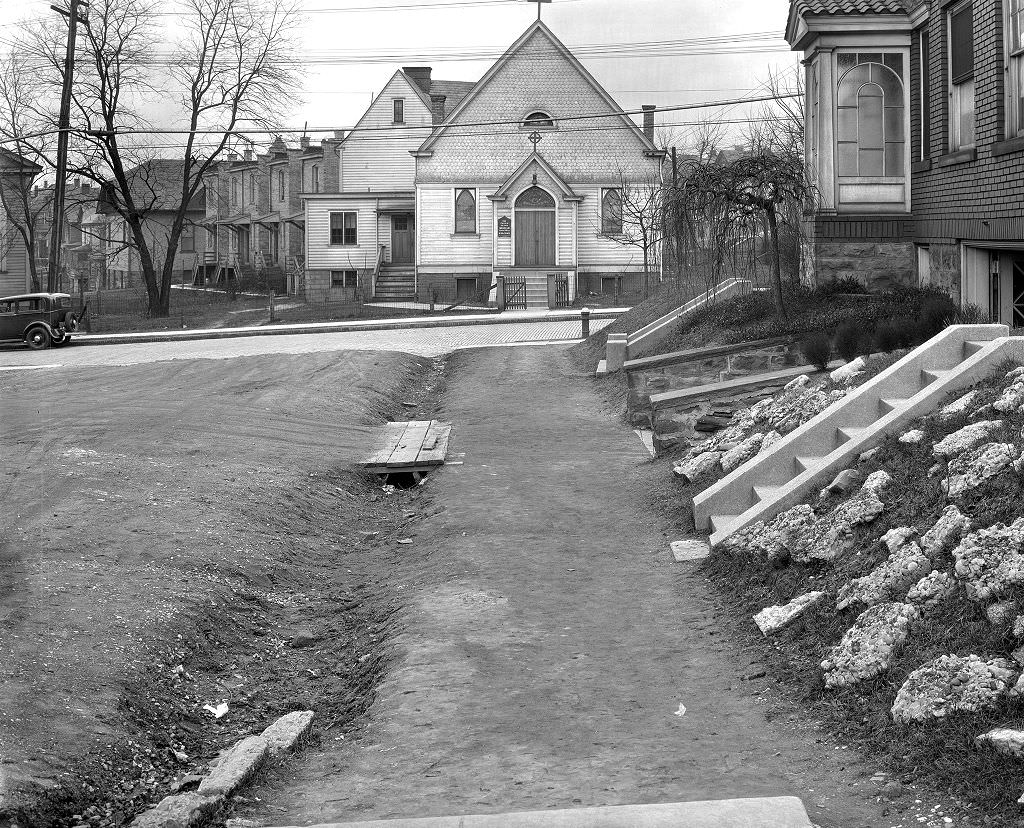 Robina and Sherwood Streets, Pittsburgh, Pennsylvania, 1933.