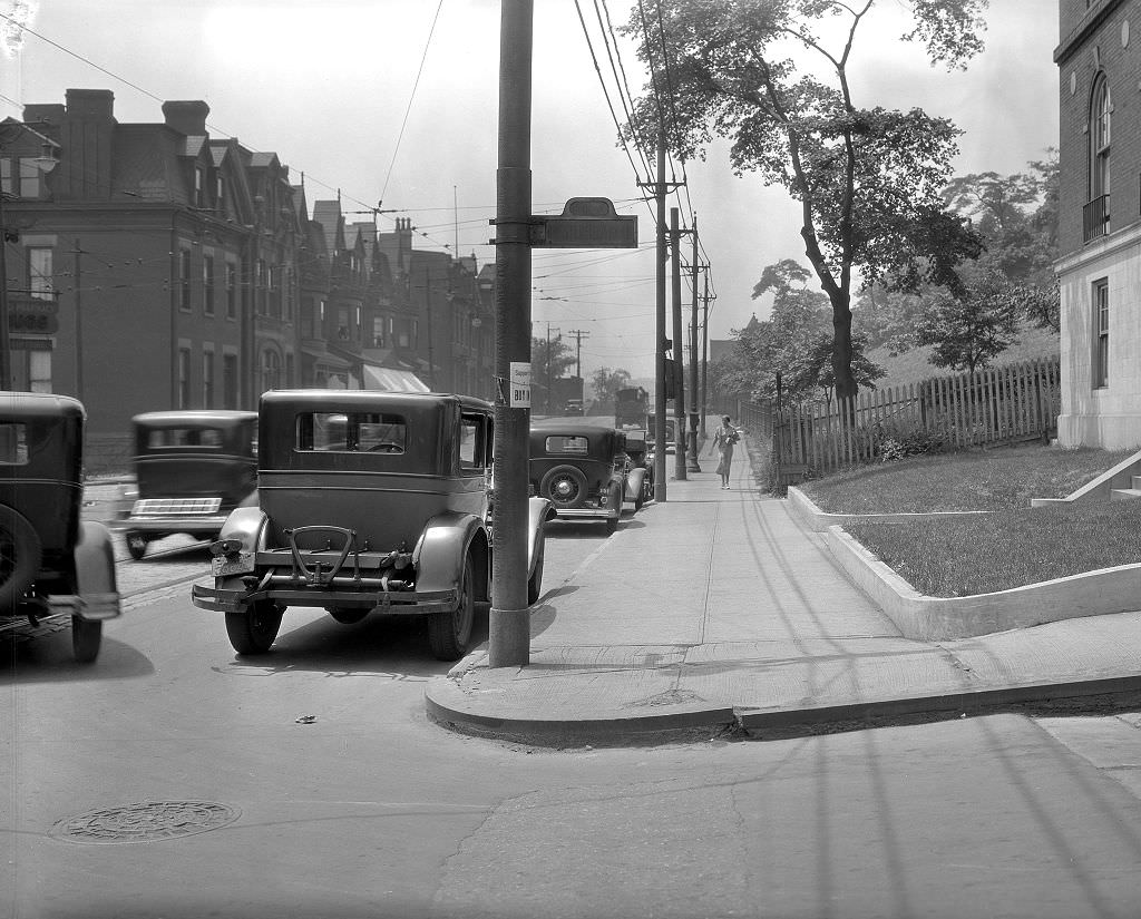 Fifth Avenue at Chesterfield Road, near Montefiore Hospital, 1933