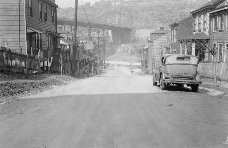 WPA improvements on Acorn Street near Saline Street, 1938
