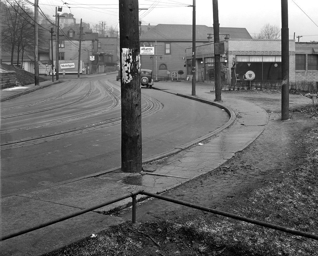 Chartiers Avenue looking towards Allendale Street, 1933