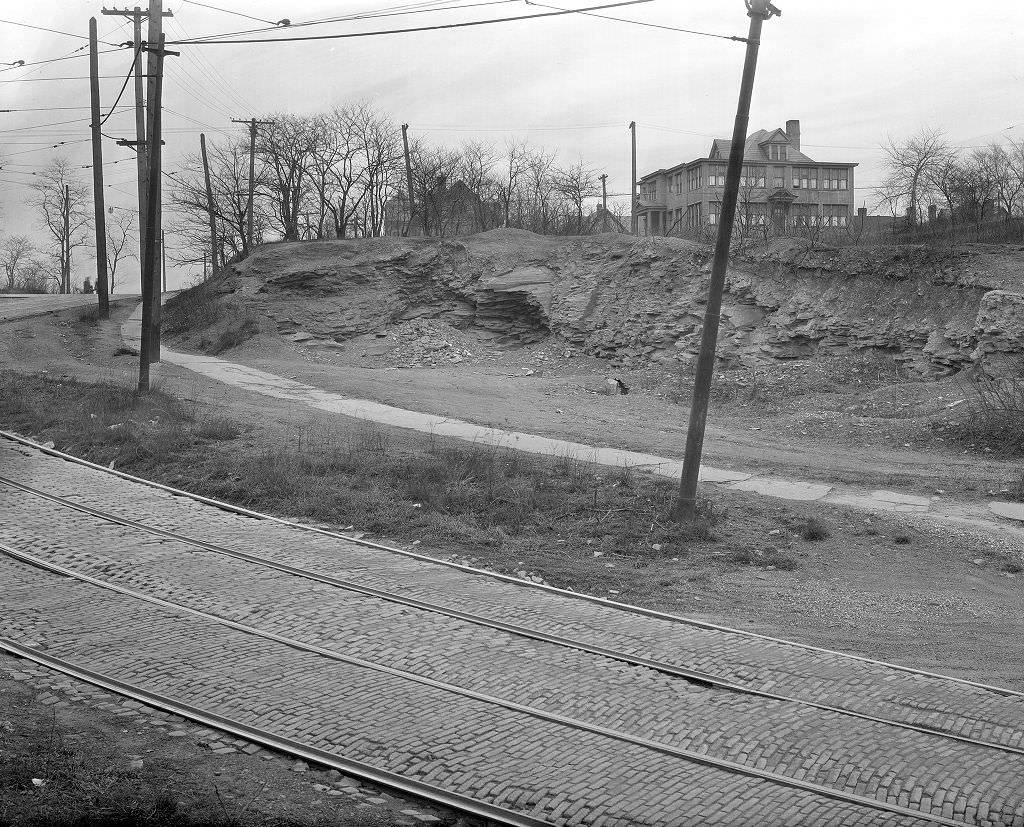 Ladoga Street at the intersection with Weller Street, 1933