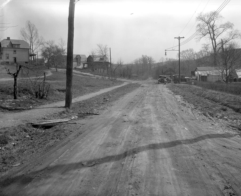 Sussex Avenue looking south at Bay Ridge Avenue, 1933