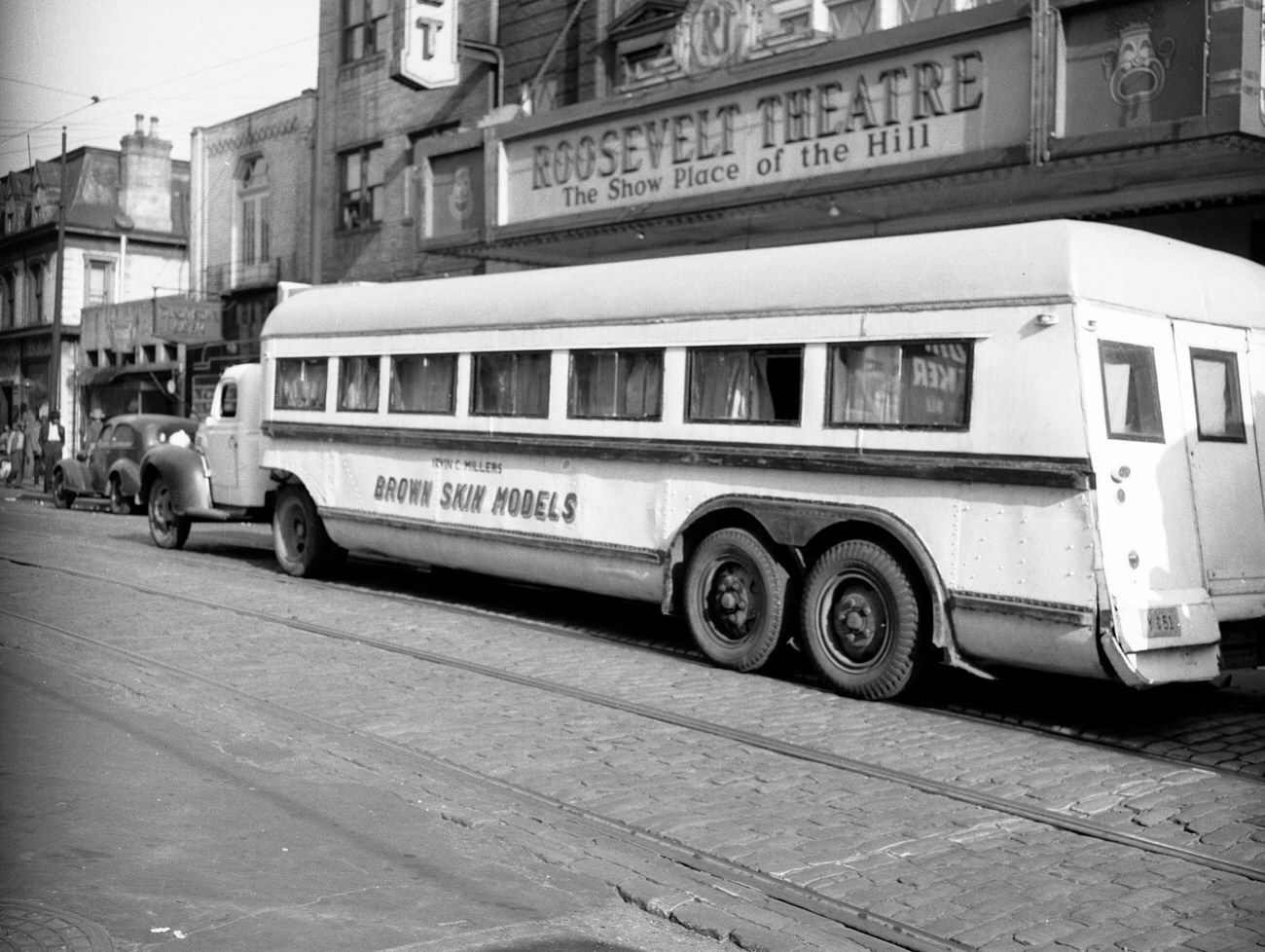 Tour Bus for Irvin C. Millers, Brown Skin Models, Hill District, 1942