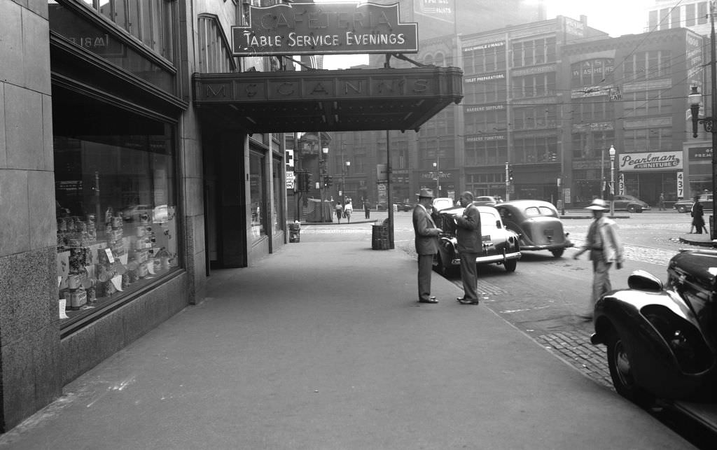 Hill District Shops on Centre Avenue, 1946