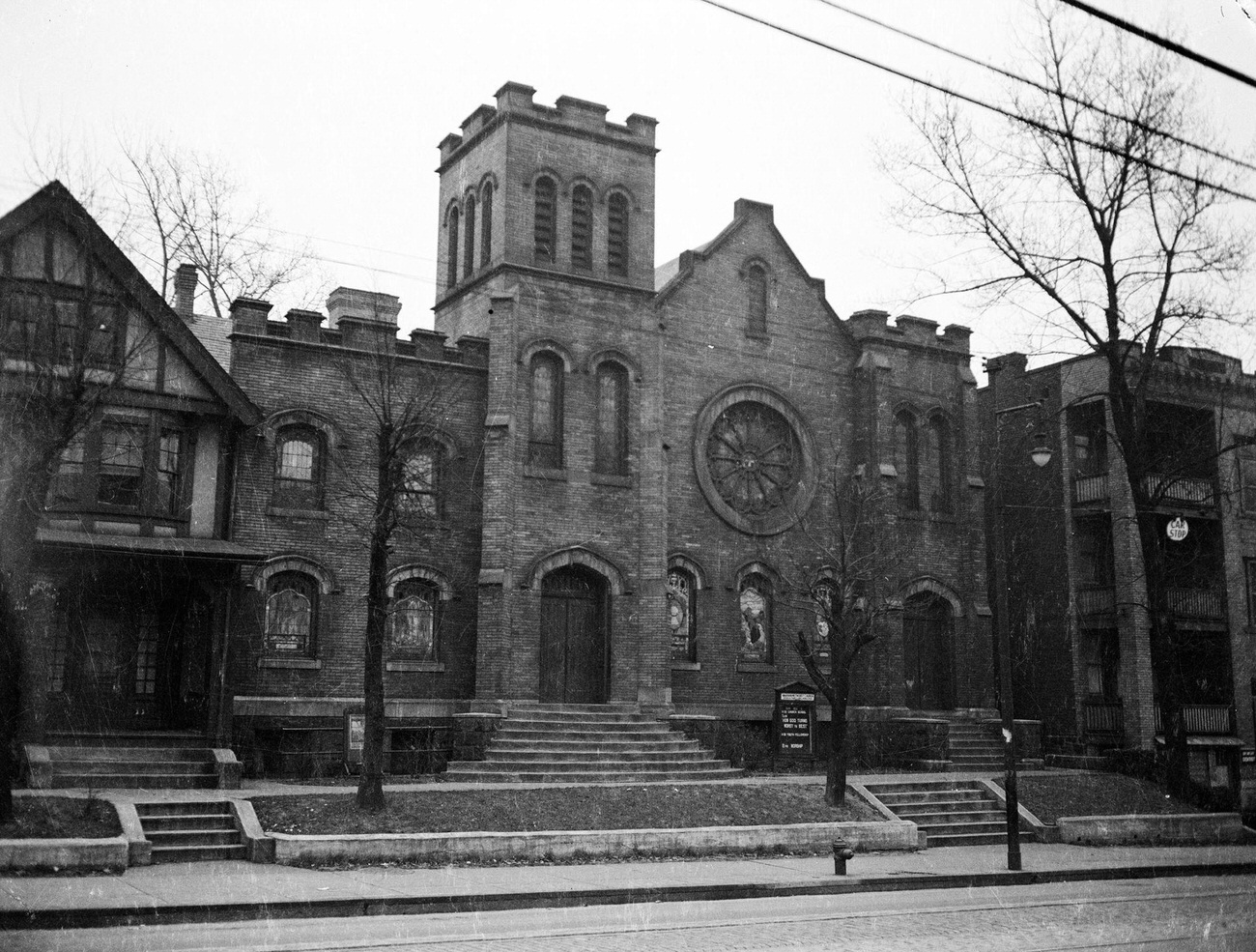 Warren Methodist Church on Centre Avenue, Hill District, 1945