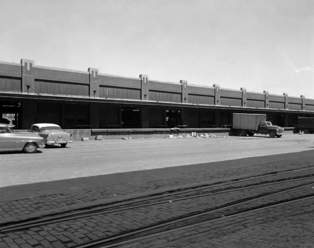 Trucks at the Produce Terminal, 1956
