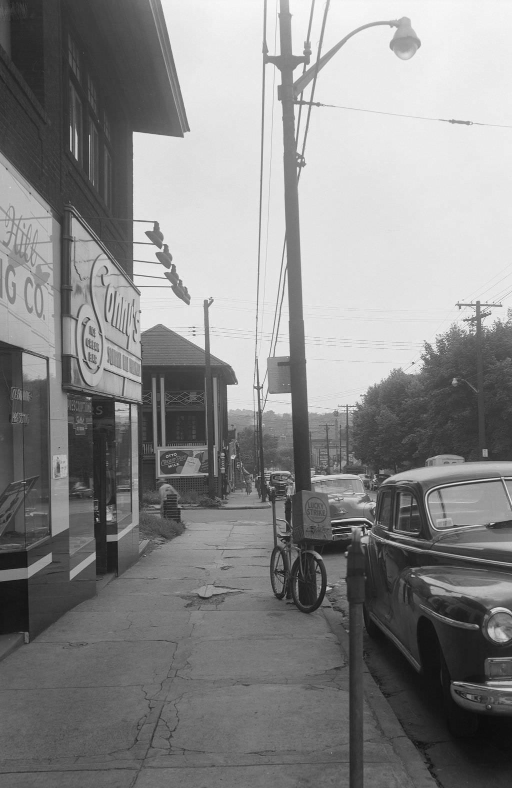 Murray Avenue Sidewalk Featuring Sonny's Ice Cream Bar, 1951