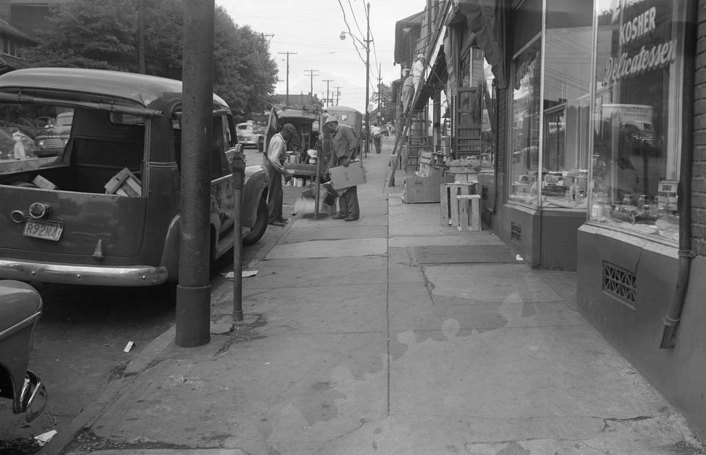 Squirrel Hill Storefront Painting, 1951