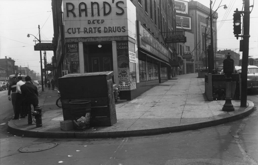 Penn Avenue Near Rand's Drugstore, 1951