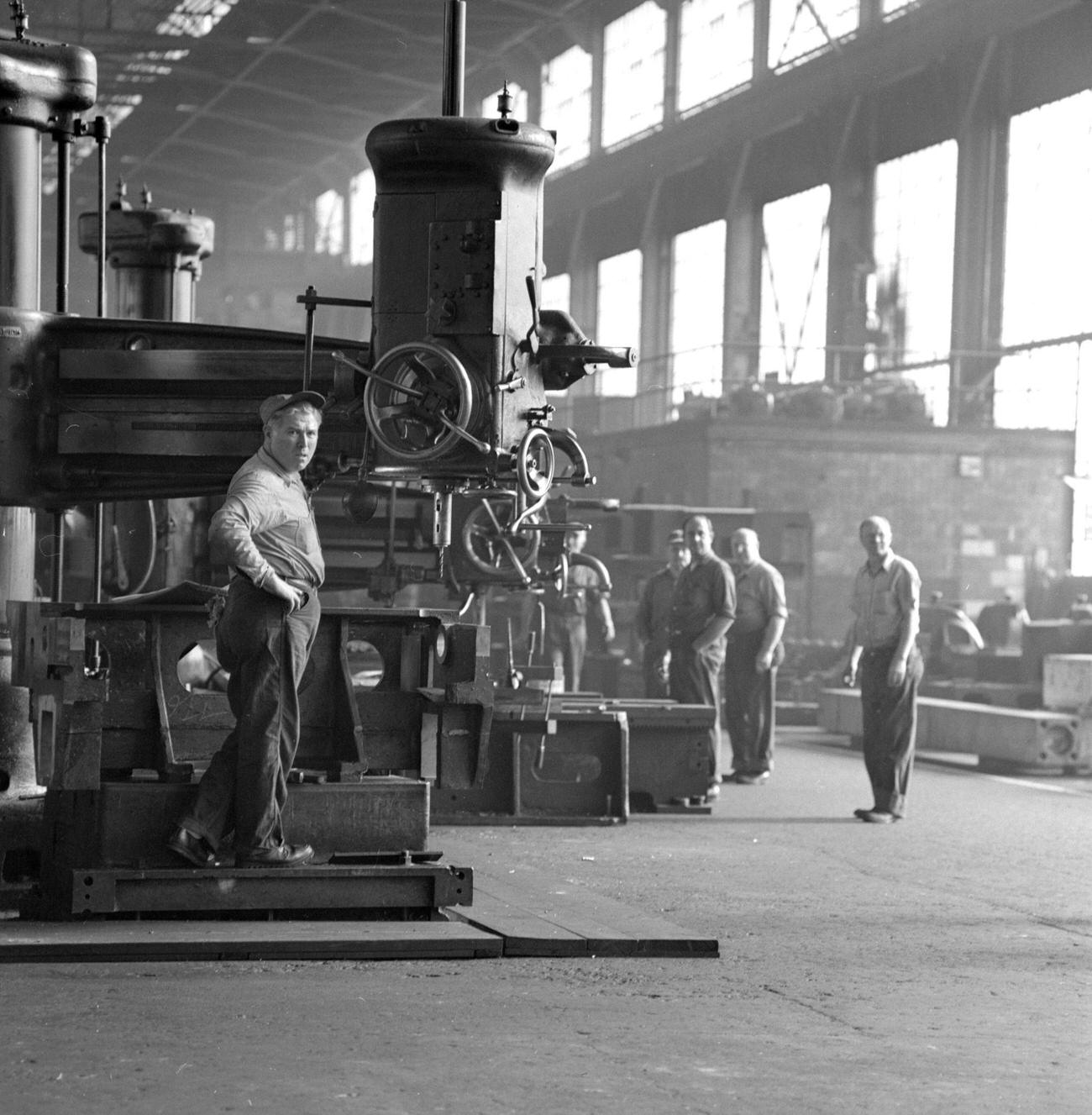 Nikita Khrushchev Visits Pittsburgh's Mesta Machine Company, Workers Pictured, 1959
