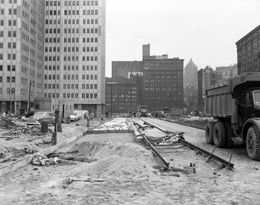 Future site of Gateway Center, 1952