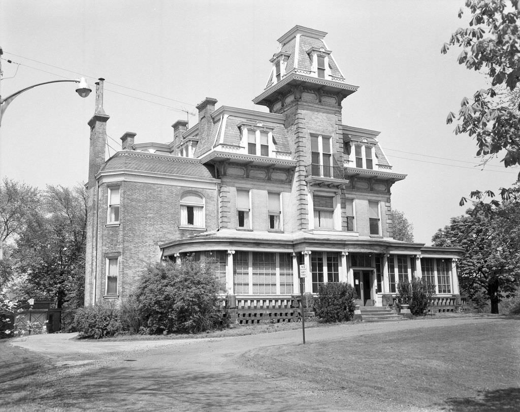 Front view of King House, 1960.