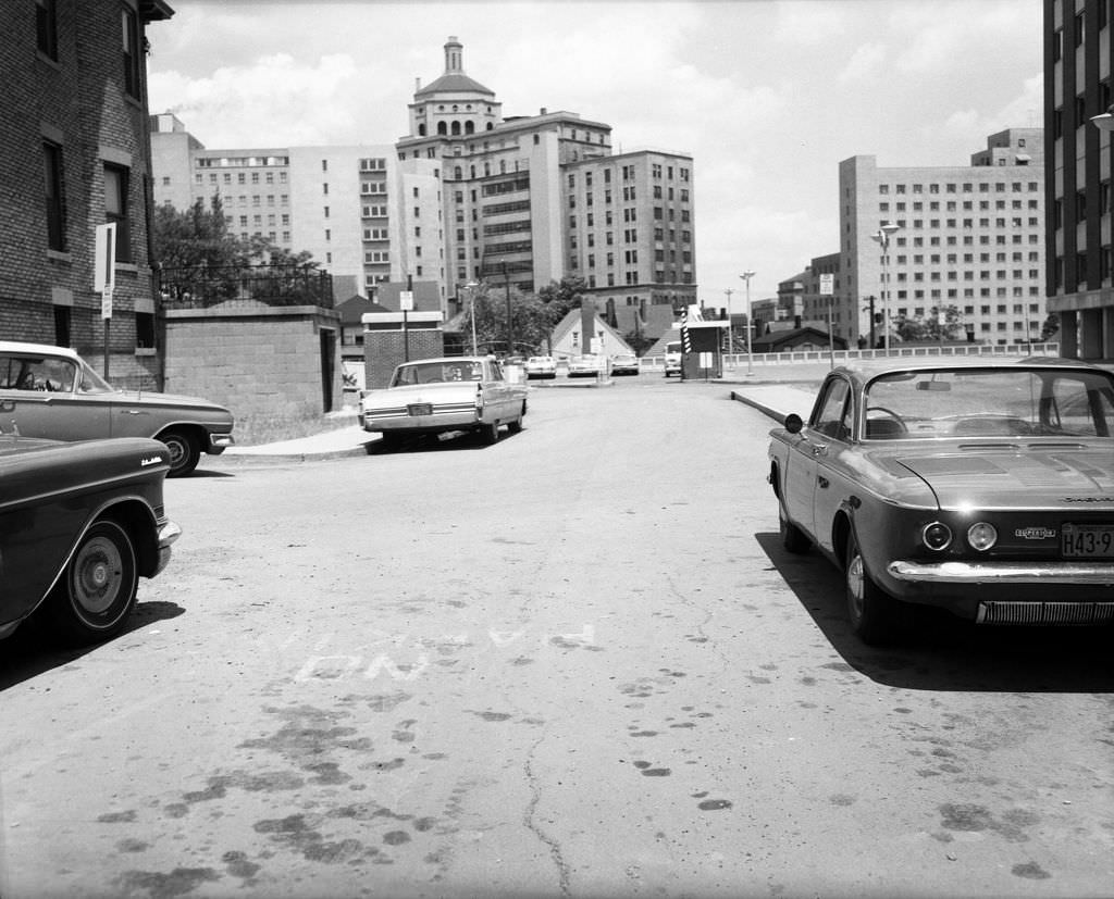 Rear View of Presbyterian Hospital, 1966