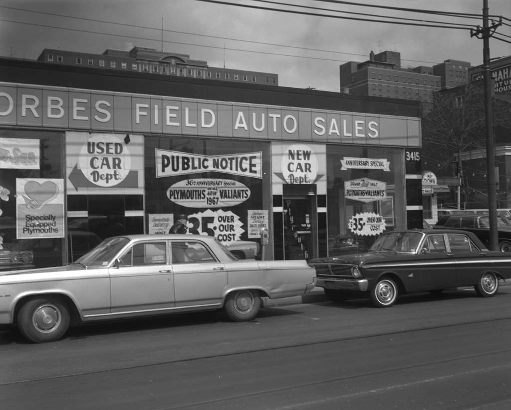 Forbes Field Auto Sales, 1967