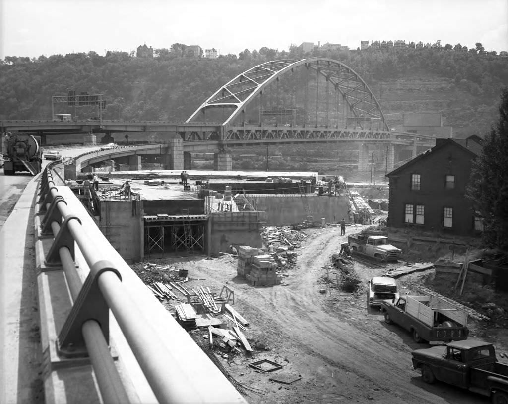 Point State Park Construction, 1965