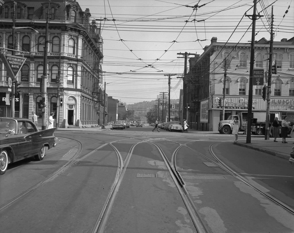 Carson Street Storefronts, 1964