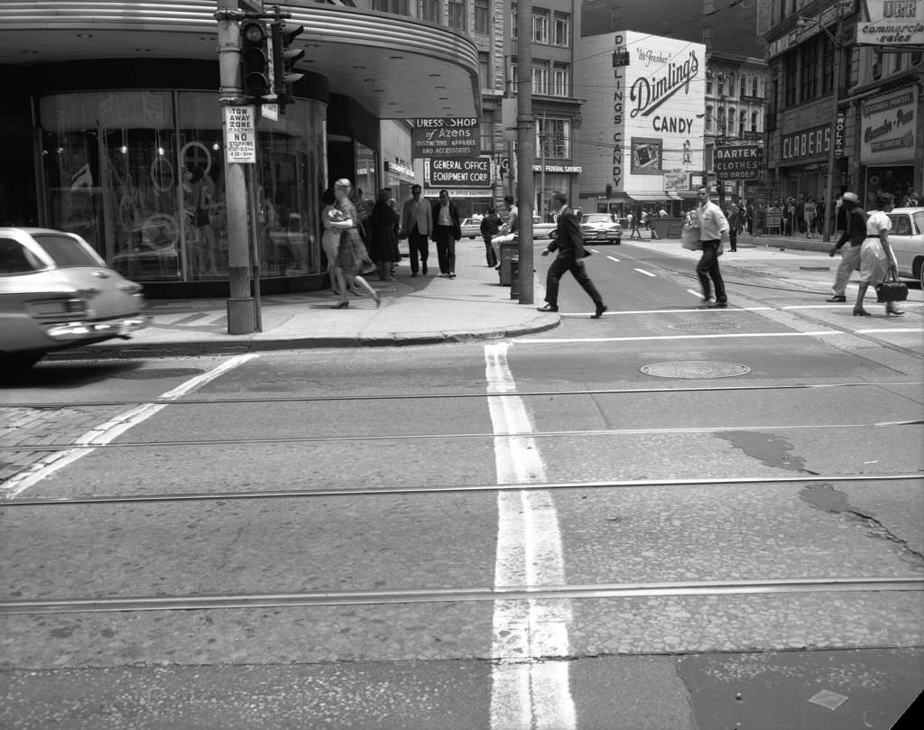 Sixth Avenue and Wood Street, 1965