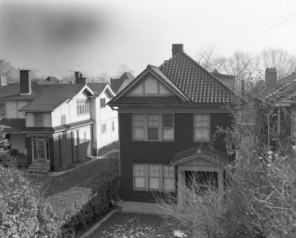 House set back from Braddock Avenue, 1967.