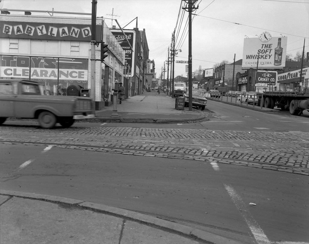Penn and Negley Avenues Intersection, 1964