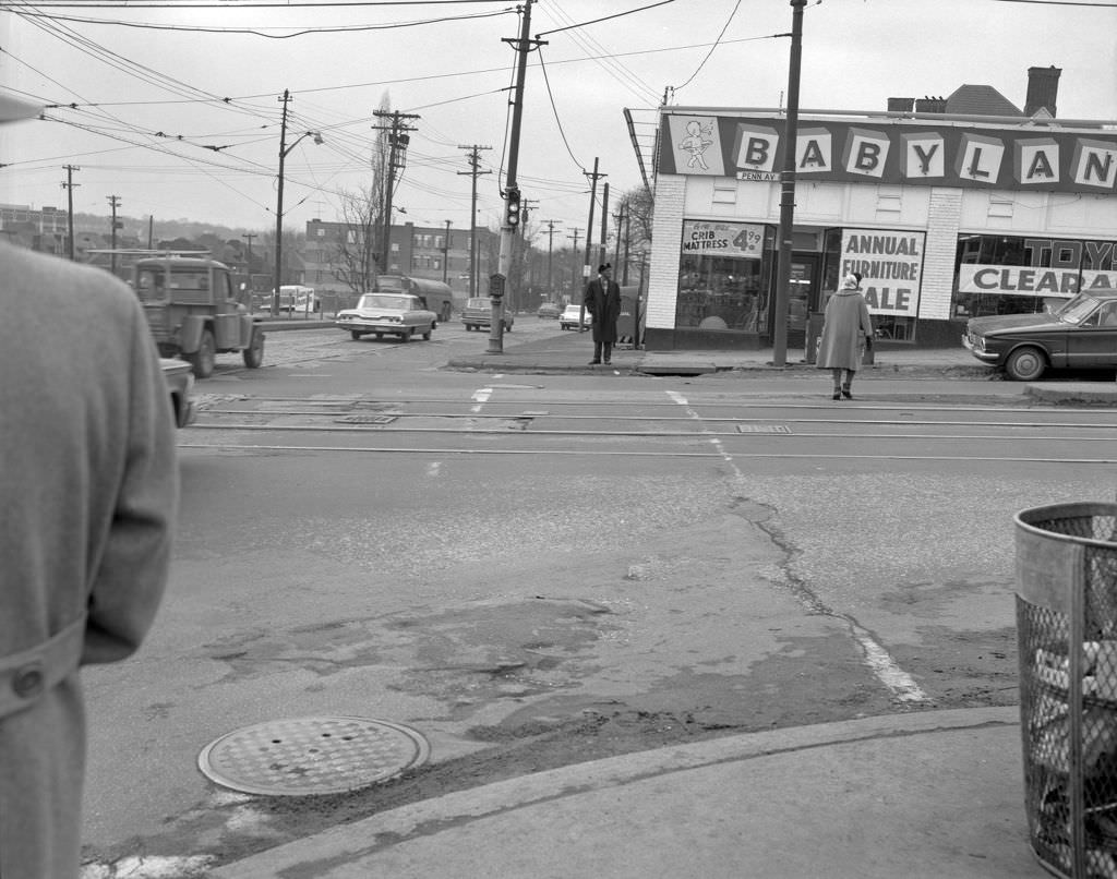 Penn Avenue and Negley Avenue, 1964