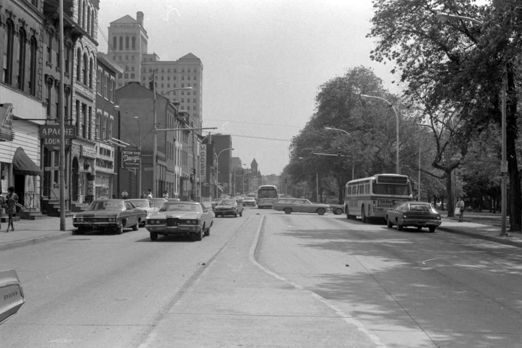 East North Ave: View Toward Allegheny General Hospital, 1972