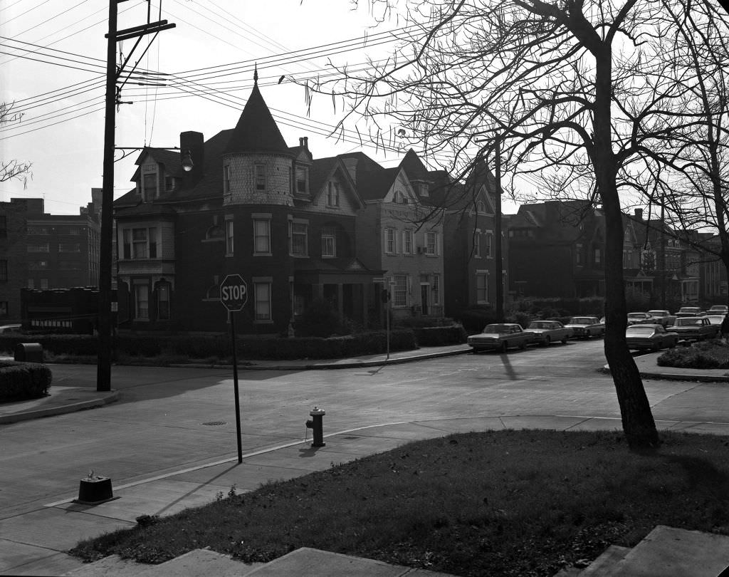 Properties at Friendship Avenue and Amber Street intersection, 1970.