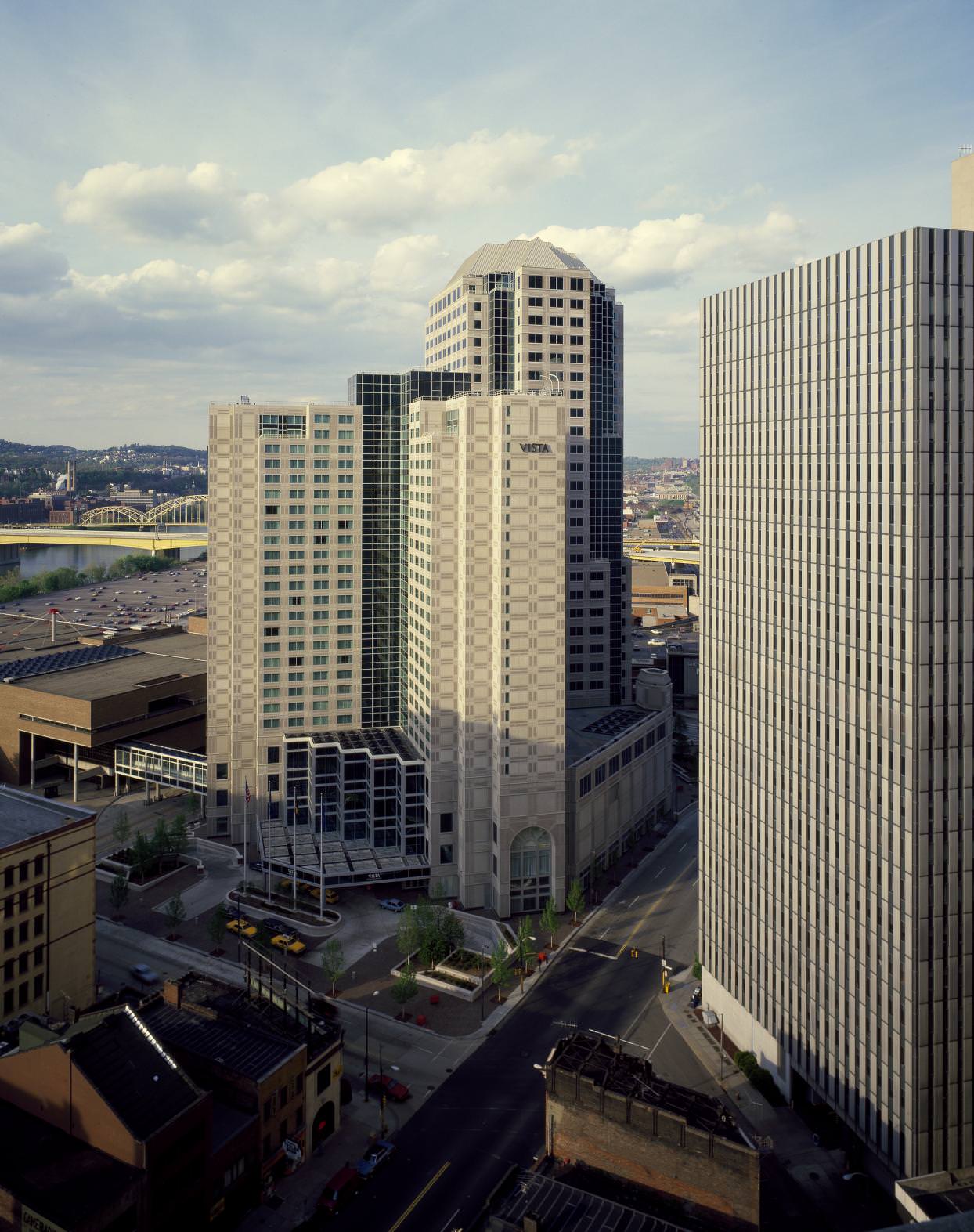 Office buildings in Pittsburgh, Pennsylvania, 1980.