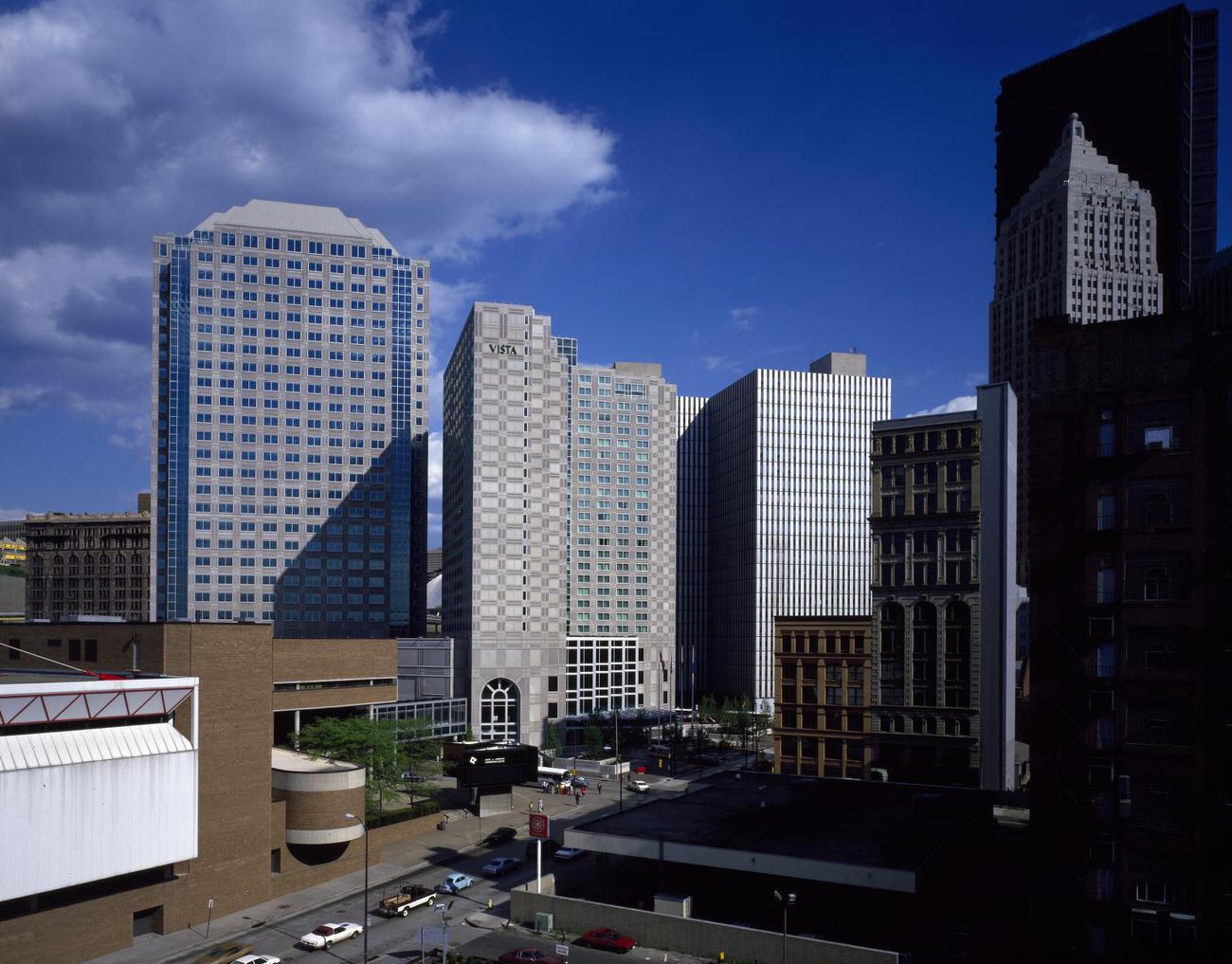 Pittsburgh skyline, 1980.