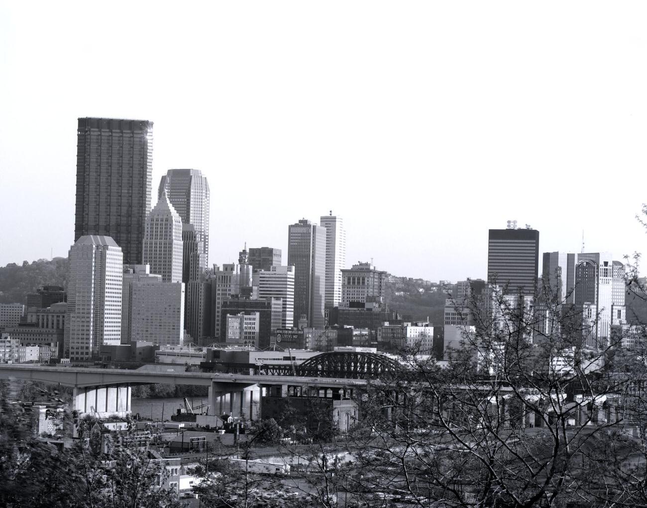 Skyline of Pittsburgh, Pennsylvania, 1980