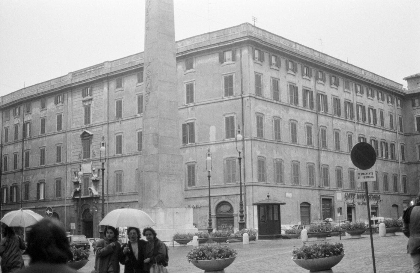 St. John Lateran Square in Rome, December 1982