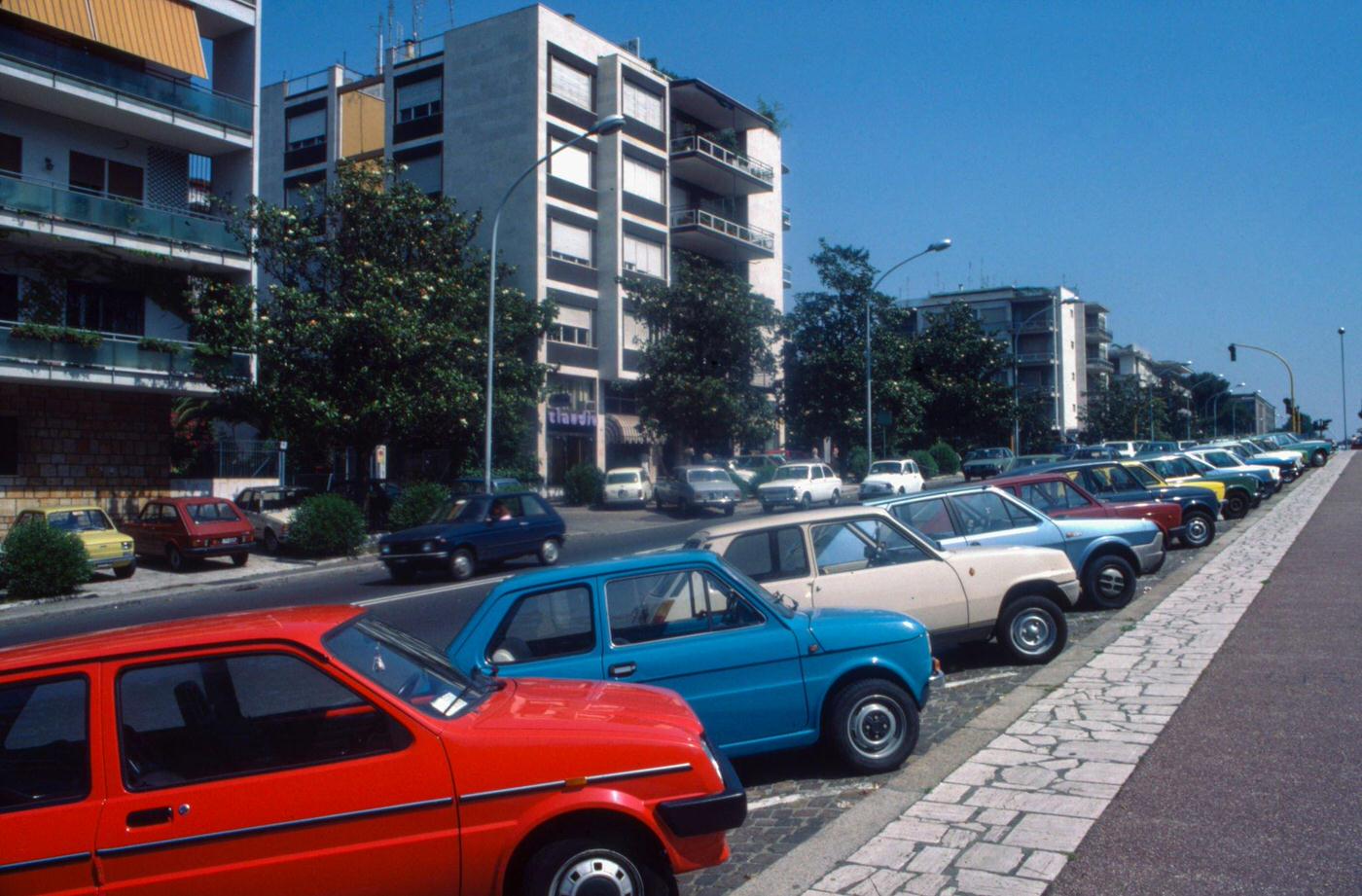 Residential Street in Esposizione Universale di Roma, July 1983