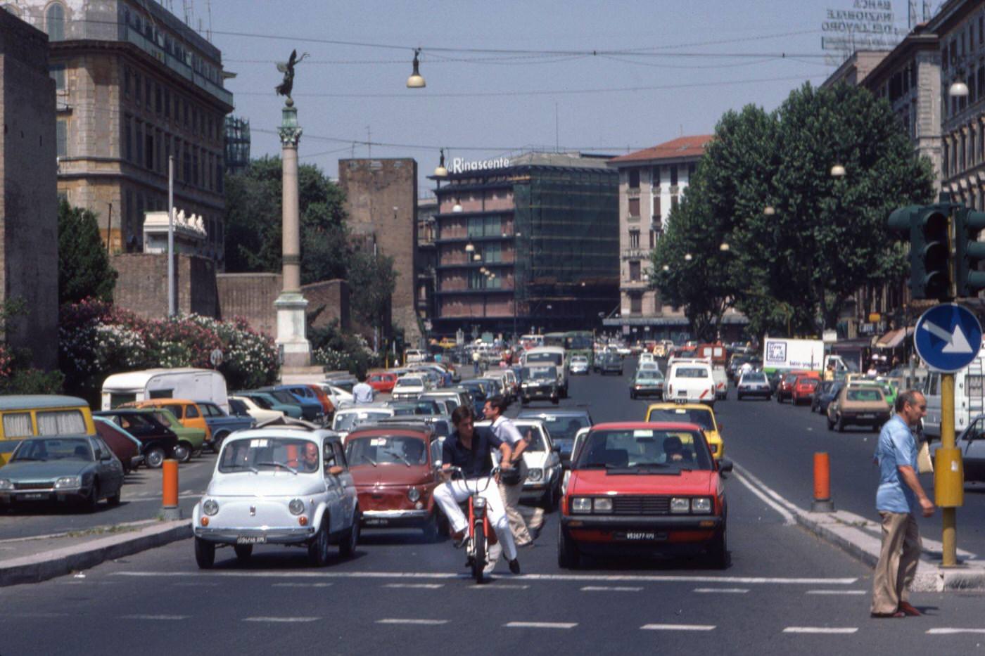Urban Traffic and Pedestrian in Rome, August 1983
