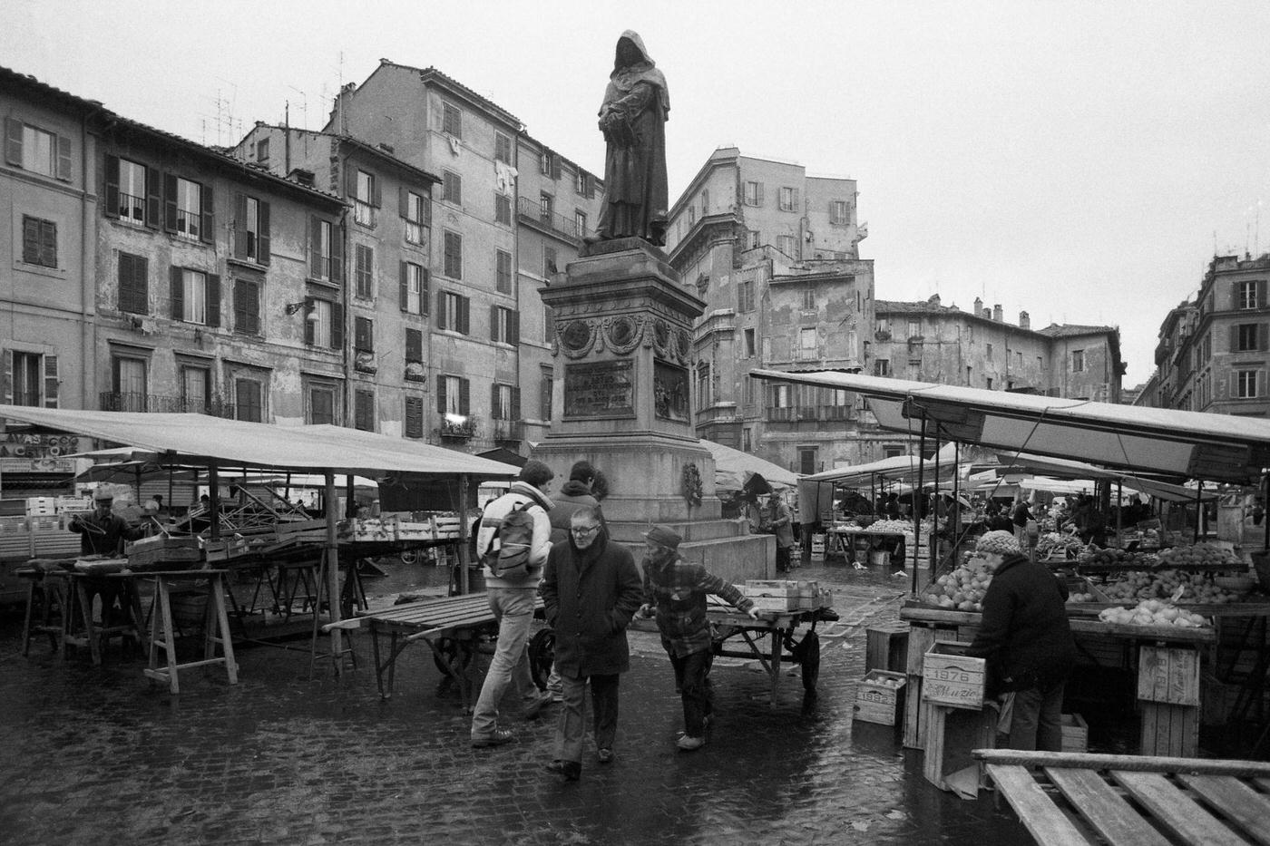 Market at Piazza Campo de' Fiori, Rome, 1984