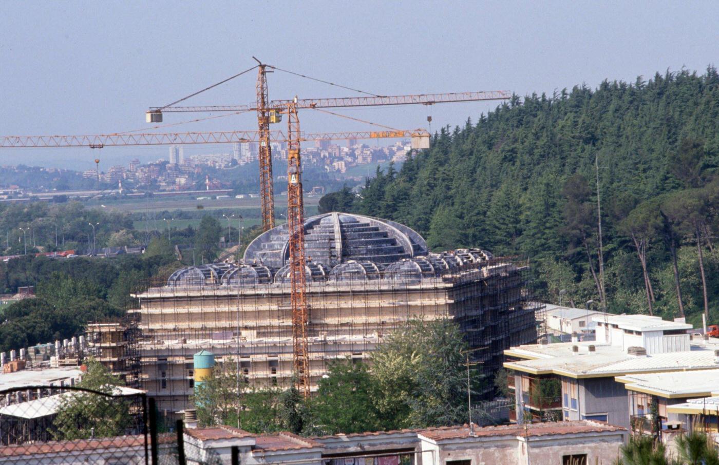 Construction of the Rome Mosque, 1989
