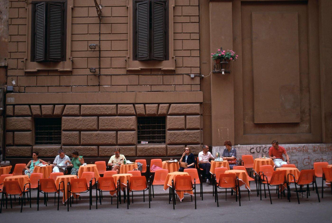 Cafe Terrace in Rome, 1985