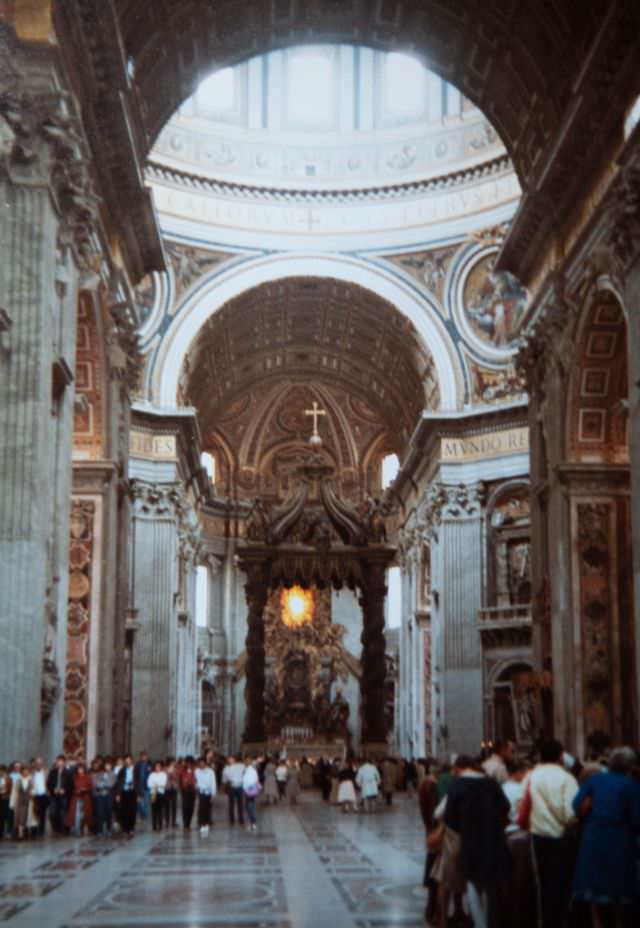 St Peters Basilica, Vatican City, Rome, 1985